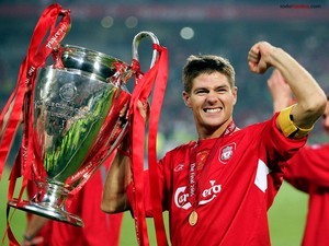 Steven Gerrard, Liverpool FC captain, winners UEFA Champions League 2005
