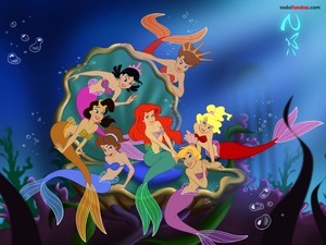Ariel and her sisters (The Little Mermaid)