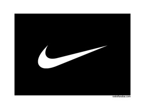 Nike, black and white