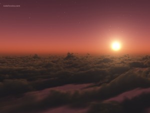 By above the clouds