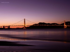 Golden Gate Bridge (San Francisco) seen from the Crissy Field park