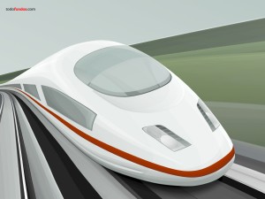 Futuristic train
