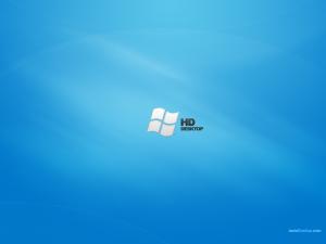 Windows HD Desktop on a blue background