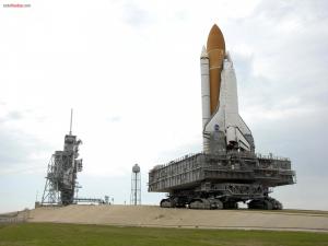 Carrying the space shuttle