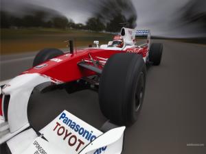 Formula 1 car of Toyota team