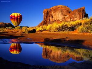 Balloon in the desert