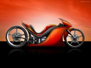 Futuristic motorcycle design