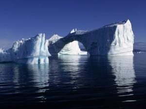Iceberg-shaped bridge
