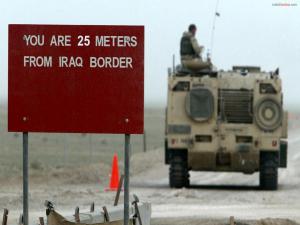 You are 25 meters from Iraq border