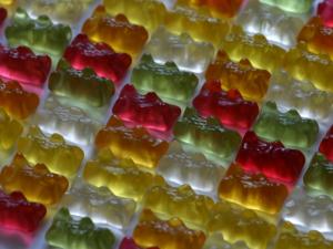 Bear-shaped gummies
