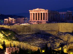 The Acropolis of Athens by night