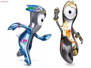 Wenlock and Mandeville, official mascots of the London 2012 Summer Olympics and Paralympics
