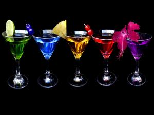 Colorful cocktails