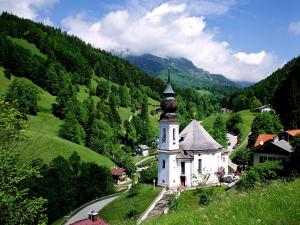 Beautiful german countryside in Bavaria