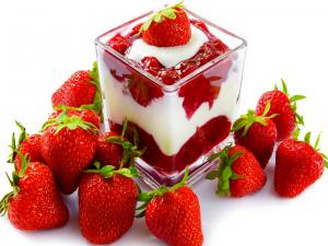 Delicious strawberry dessert