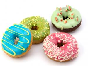 Colored donuts