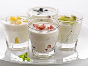 Yogurt with fruits