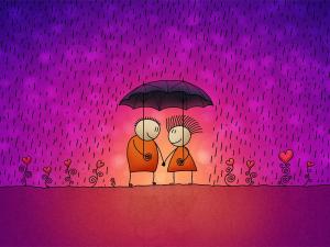 Love under the rain