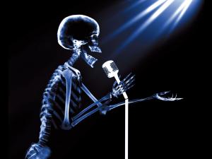 Skeleton singer