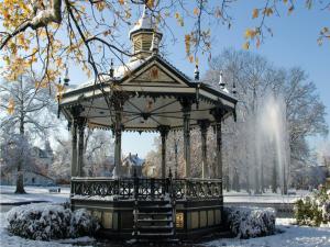 Bandstand in the snow