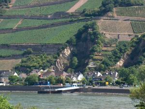 Rhine valley on its way through Germany