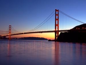 Lights in the Golden Gate Bridge
