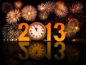 About to get the new year 2013