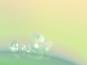 Greenish bubbles