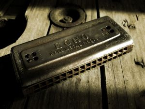 An old harmonica