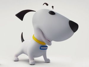 3D cute dog