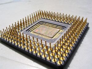 Pins of a microprocessor