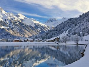 Winter in Swiss commune of Engelberg