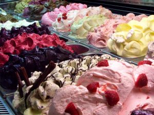 Ice cream counter