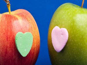 Apples with heart