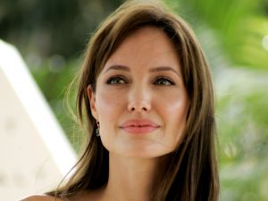 The American actress Angelina Jolie