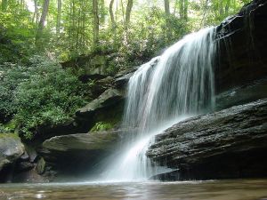 Jonathan's Run Falls, Ohiopyle State Park (Pennsylvania, United States)