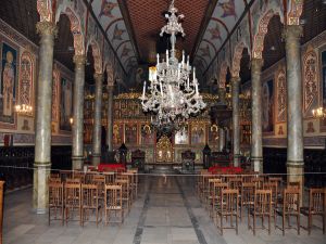 Interior of an Orthodox church in Bulgaria