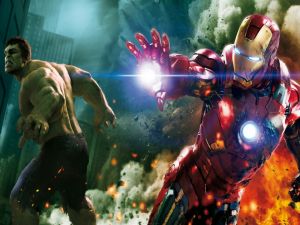 Iron Man and Hulk in "The Avengers"