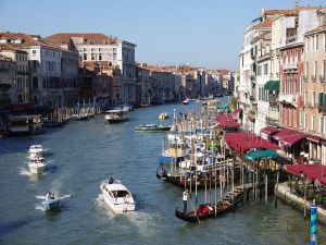 Canal Grande seen from Rialto bridge (Venice)