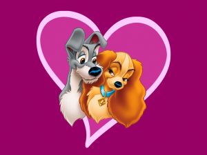 Lady and the Tramp in love