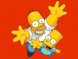 Homer and Bart Simpson