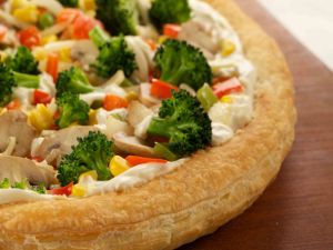 Puff pastry of vegetables