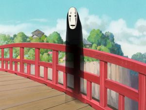 The mysterious "No-Face" (Spirited Away)