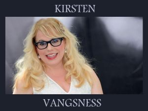 The american actress Kirsten Vangsness