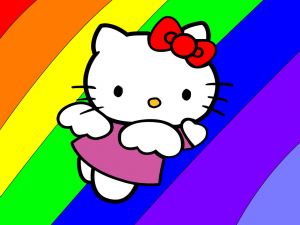 Hello Kitty rainbow