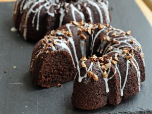 Chocolate Bundt Cake with nuts
