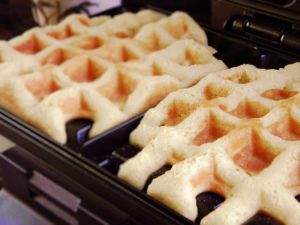 Cooking waffles