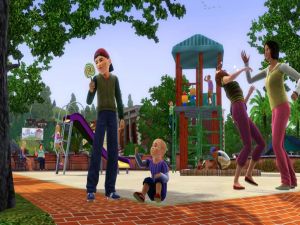 The Sims 3, in the park