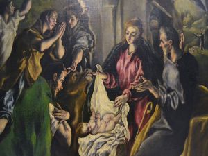 Detail of the "Adoration of the Shepherds", El Greco