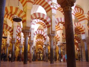 Columns of the Mosque of Cordoba (Andalusia, Spain)